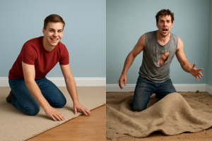 How to lay carpet without losing your dignity