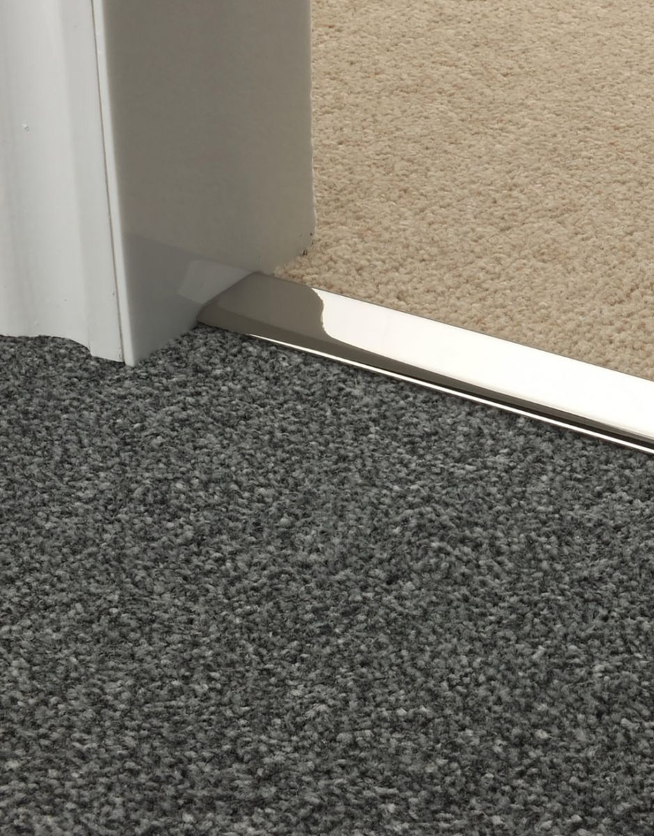 Chrome Elite Carpet to Carpet Transition Profile 1