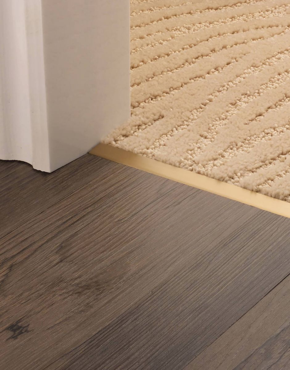 Elite Carpet to Tile or Door Edge - Satin Brass 1