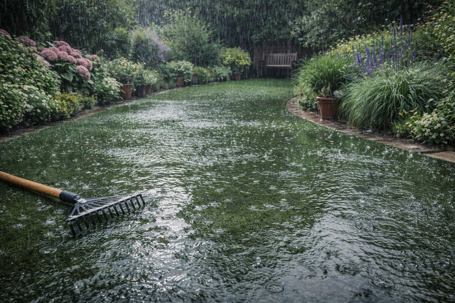 Why Artificial Grass Doesn't Suffer From Wet Winters